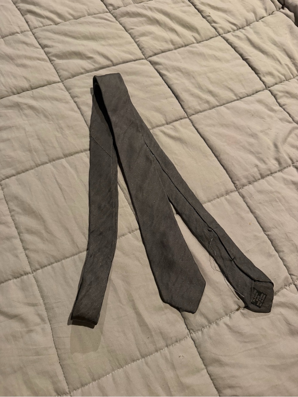 BDG Slim Charcoal Gray Textured Tie